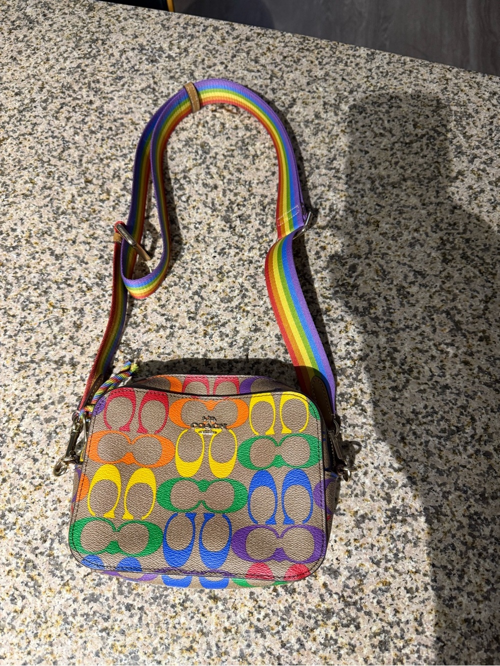 Coach Rainbow Pride Signature Canvas Crossbody Bag